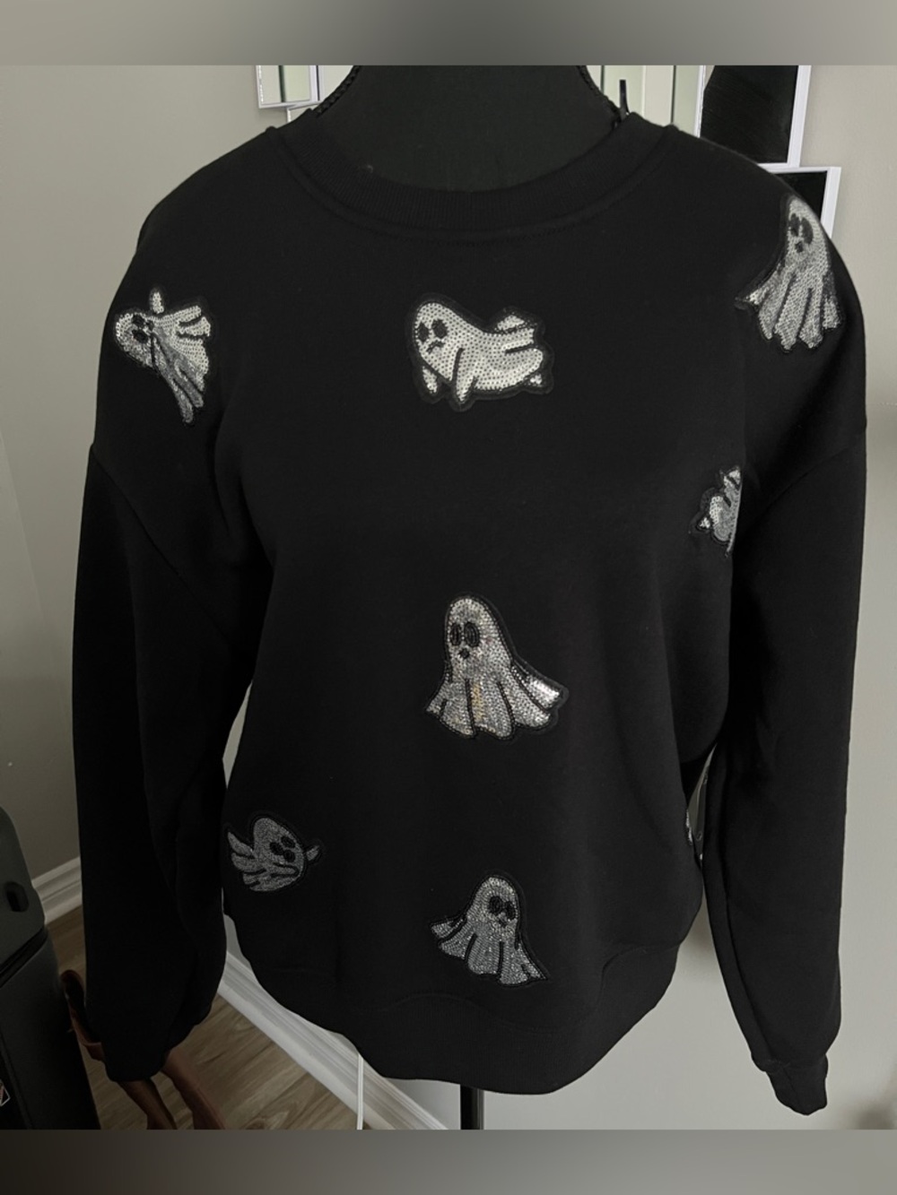 Better Together Sweater featuring silvered sequin Ghost details